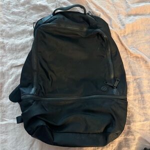 Lululemon Double Zip Black Everyday Backpack